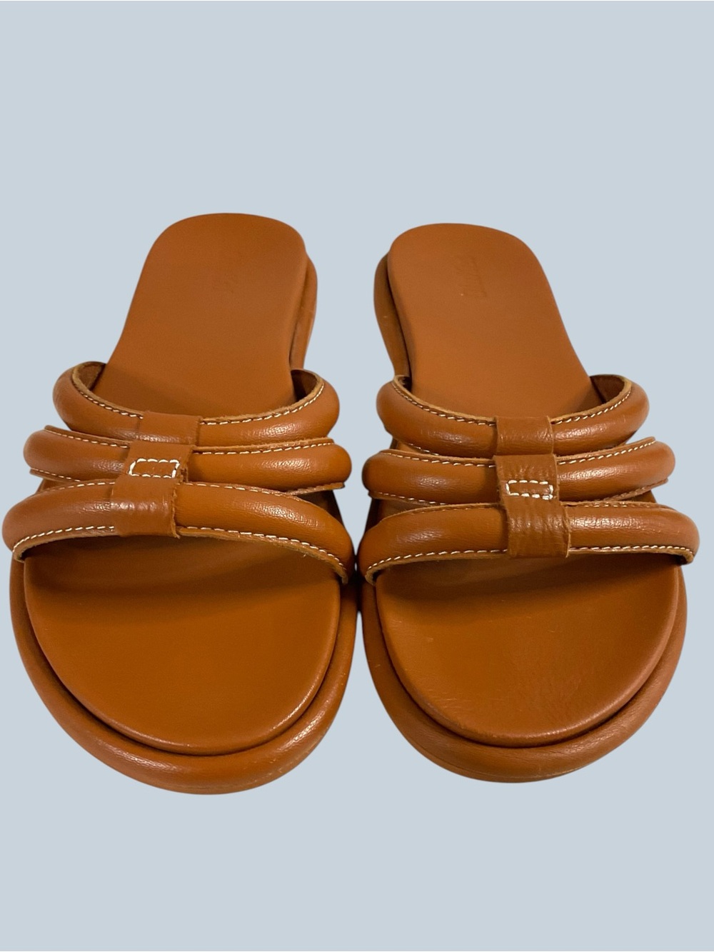 Women’s Olukai Tiare Tan Slide Sandals with Padded Straps EU 39/US 9